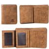 Portefeuille vintage homme cuir – Compact avec porte-cartes & photo