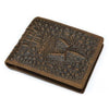 Petit portefeuille crocodile homme en cuir