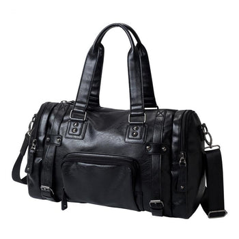 sac de voyage en PU pour homme noir
