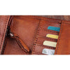 Portefeuille En Cuir Veritable Marron