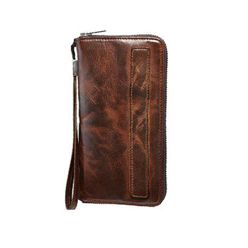 portefeuille tout en un pour femme en cuir de vache