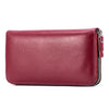 portefeuille en cuir rouge