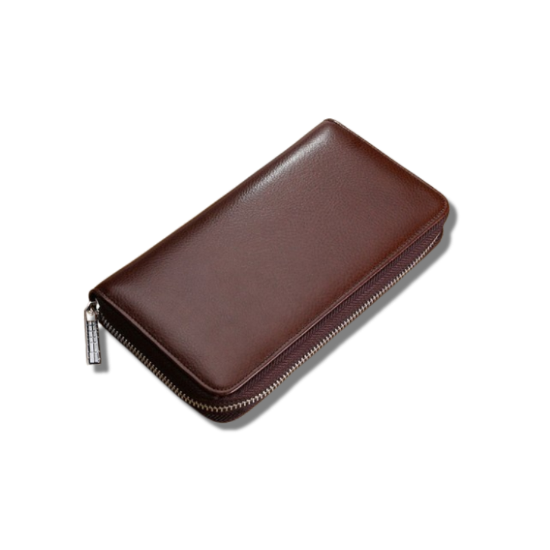 Portefeuille Protection Carte Bancaire marron