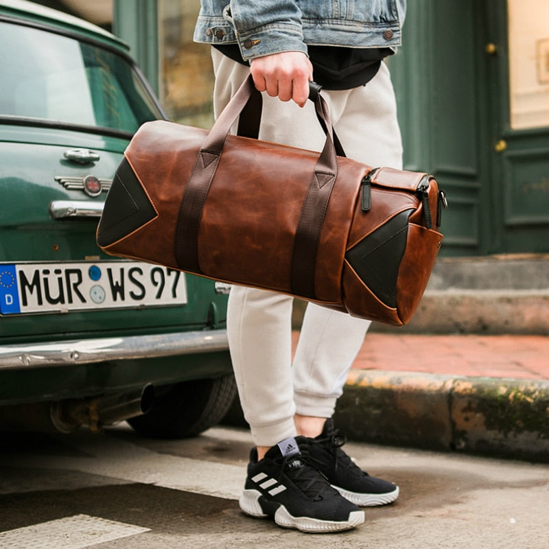 sac de voyage homme vegan cuir PU