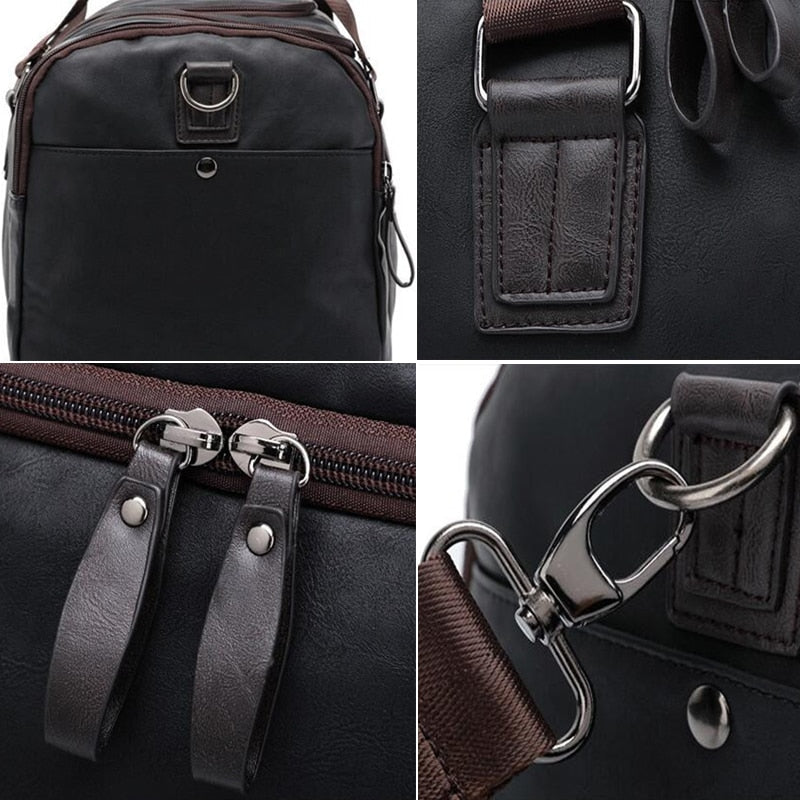 sac de voyage homme luxe vegan pu cuir