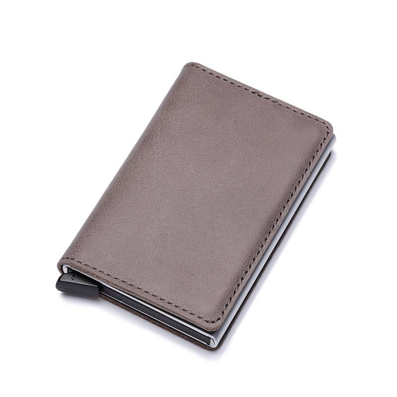 Porte Carte Anti Magnetique Gris