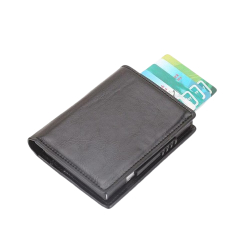 Porte Carte Credit Design Noir