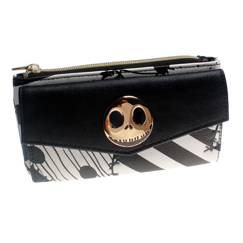 Portefeuille Jack Skellington en cuir PU