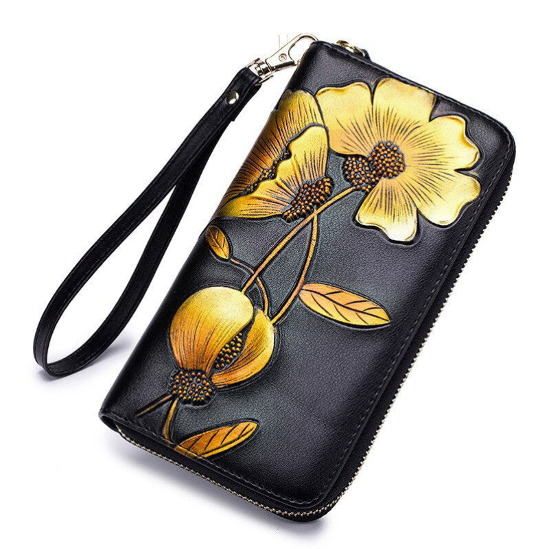 Portefeuille Femme Fantaisie Jaune
