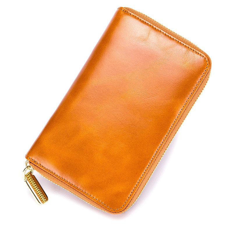 Portefeuille Passeport Marron