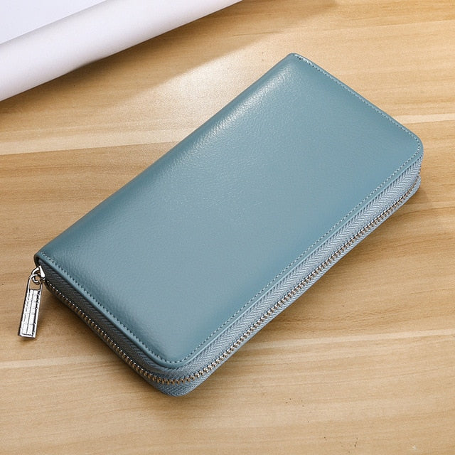 Portefeuille Protection Carte Bancaire bleu