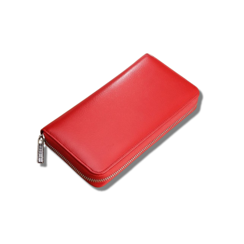 Portefeuille Protection Carte Bancaires rouge