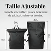 Sac à Dos Étanche Roll-Top 20L / 27L – Urbain & Voyage