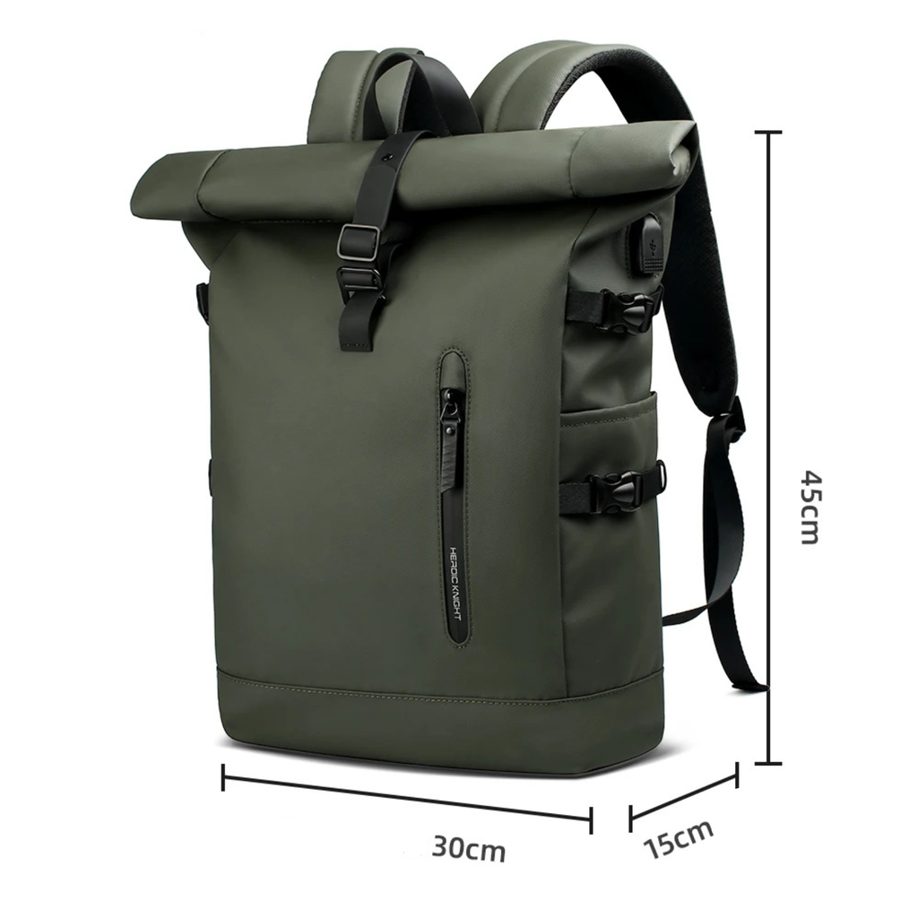 Sac à Dos Étanche Roll-Top 20L / 27L – Urbain & Voyage