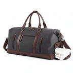 Sac de Voyage en Toile & Cuir – Élégant et Robuste