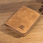 Portefeuille vintage homme cuir – Compact avec porte-cartes & photo