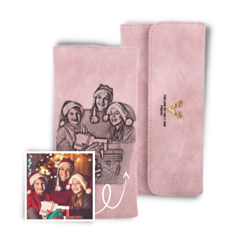 portefeuille femme personnalisé photo