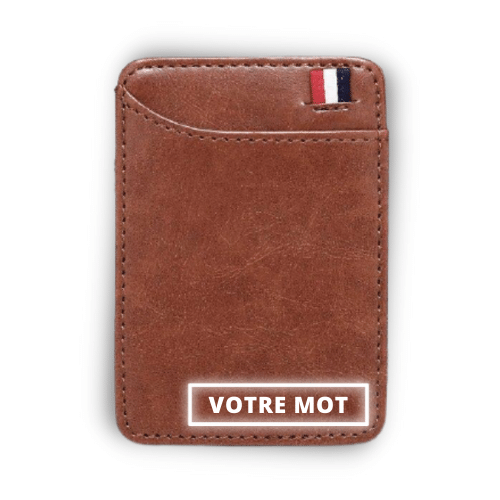 portefeuille homme personnalisé prénom