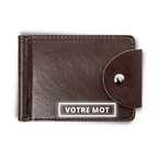portefeuille homme personnalisé texte