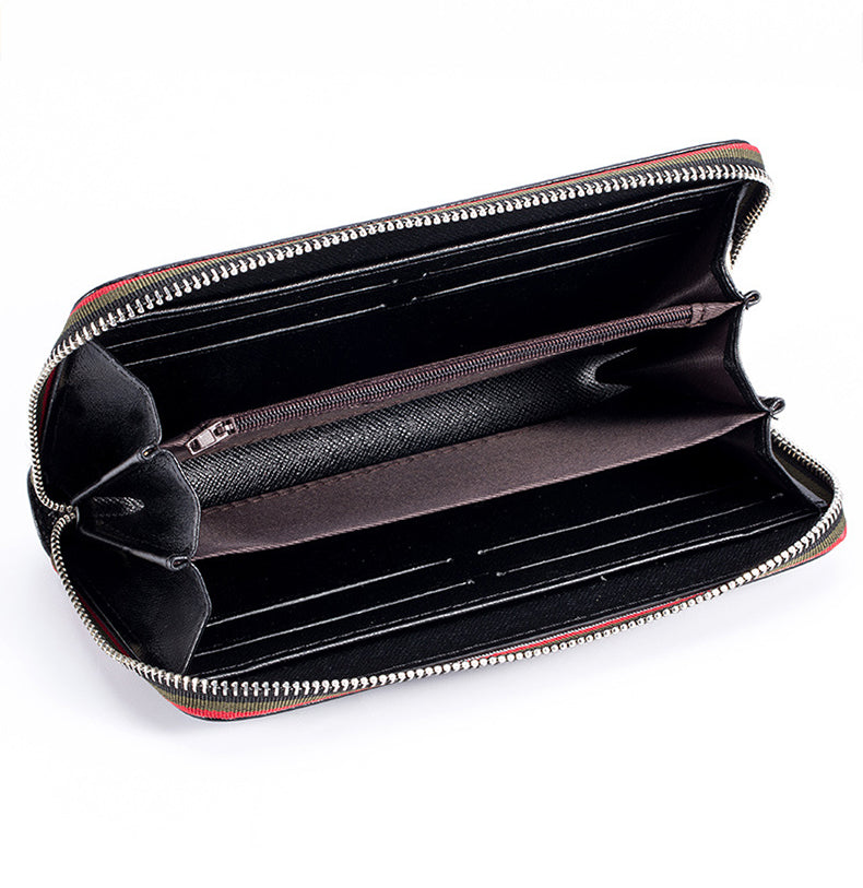 portefeuille à pochette zippe