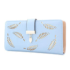 Portefeuille fille long en cuir PU