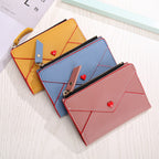 portefeuille femme zippee pas cher en cuir PU