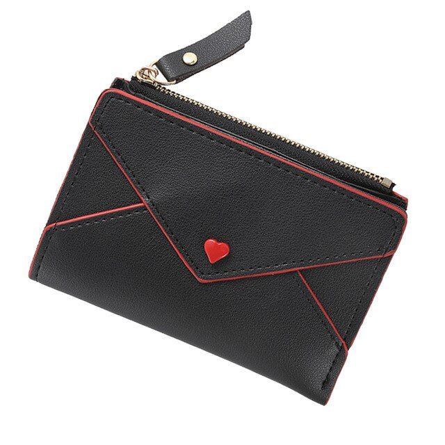 portefeuille femme love letter en cuir PU