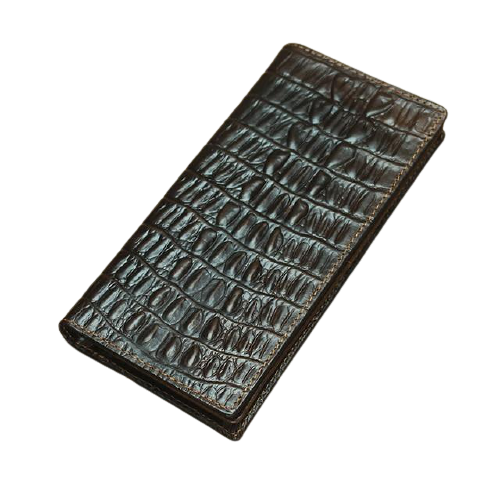 portefeuille grand pour femme homme crocodile cuir veritable