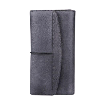 Grand-Portefeuille cuir gris