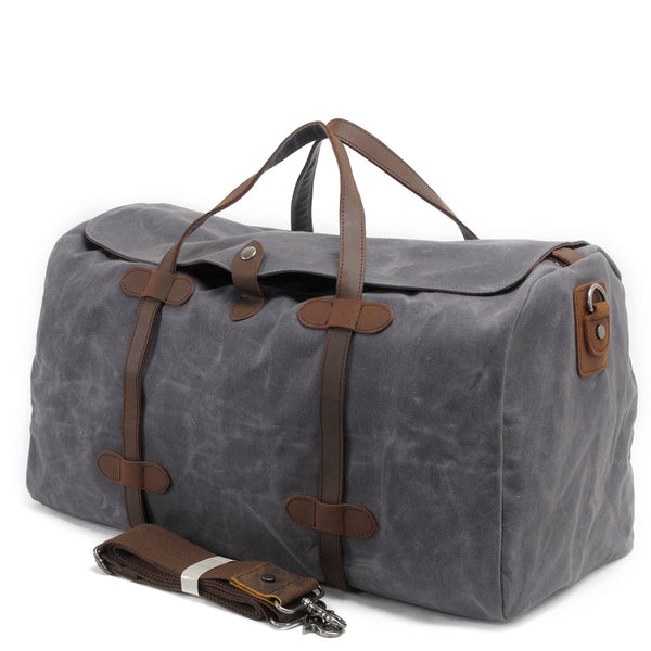 sac de voyage luxe en toile gris