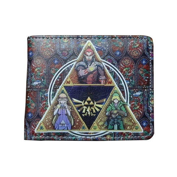 Portefeuille Zelda Triforce en cuir PU